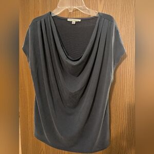 Green Envelope Charcoal Drape Blouse